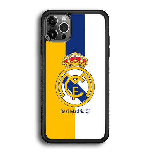 Real Madrid Yellow and Blue Line iPhone 12 Pro Case