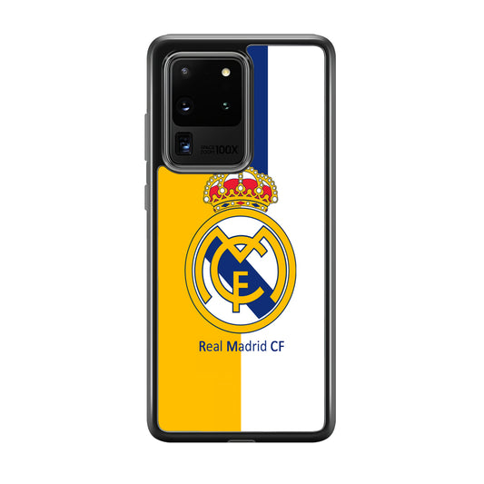 Real Madrid Yellow and Blue Line Samsung Galaxy S20 Ultra Case