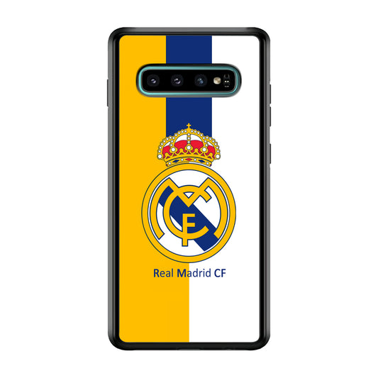 Real Madrid Yellow and Blue Line Samsung Galaxy S10 Case