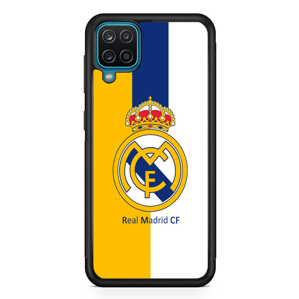 Real Madrid Yellow and Blue Line Samsung Galaxy A12 Case