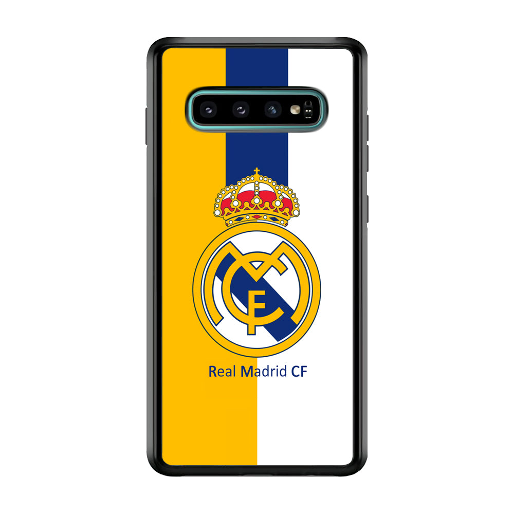 Real Madrid Yellow and Blue Line Samsung Galaxy S10 Plus Case