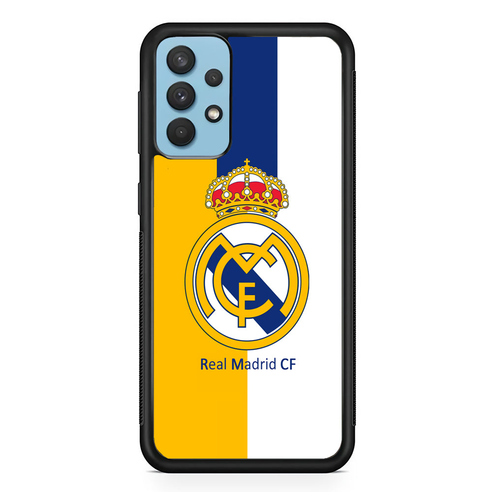 Real Madrid Yellow and Blue Line Samsung Galaxy A32 Case