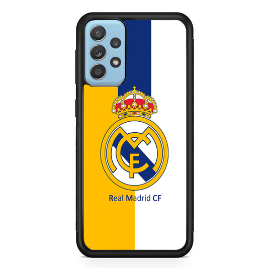 Real Madrid Yellow and Blue Line Samsung Galaxy A52 Case