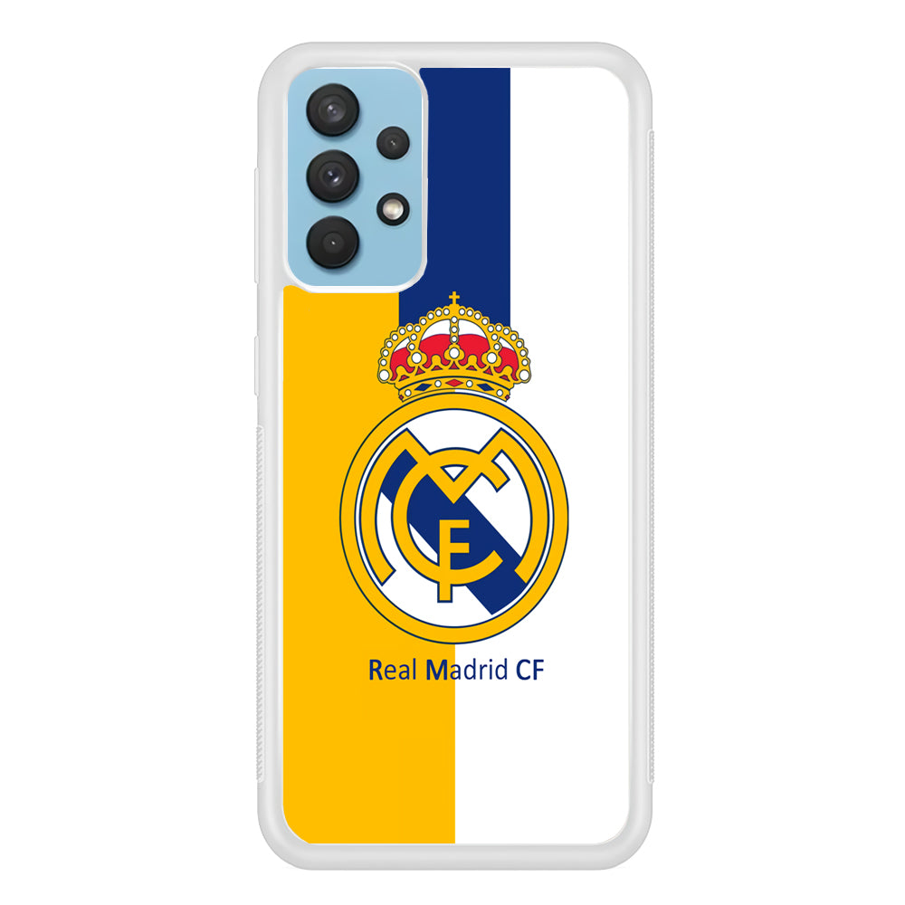 Real Madrid Yellow and Blue Line Samsung Galaxy A32 Case