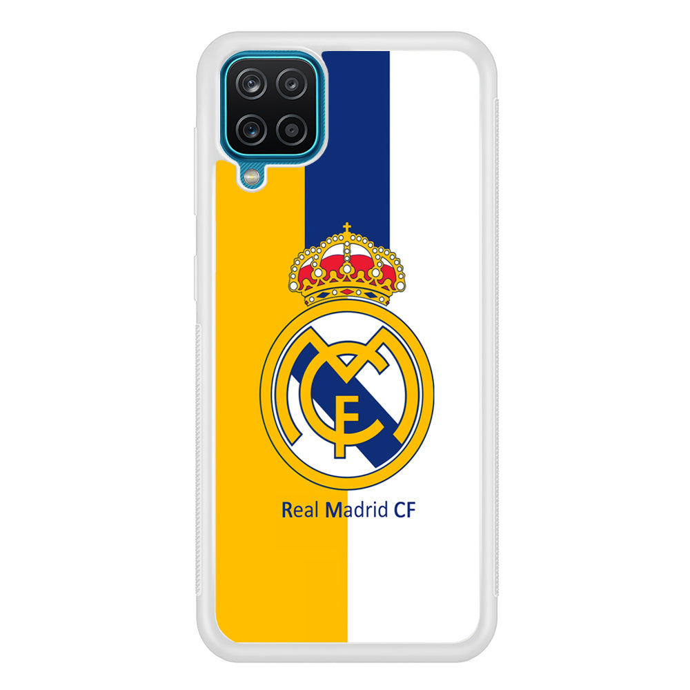 Real Madrid Yellow and Blue Line Samsung Galaxy A12 Case
