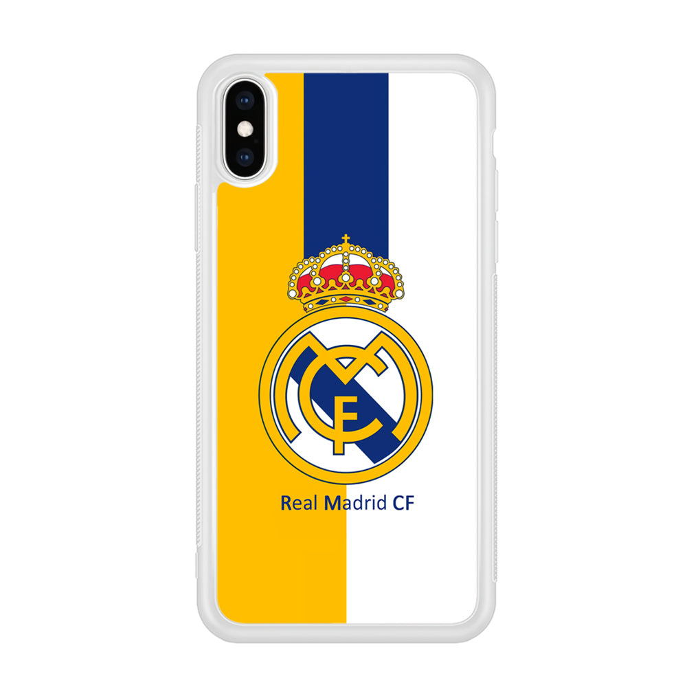 Real Madrid Yellow and Blue Line iPhone XS Case