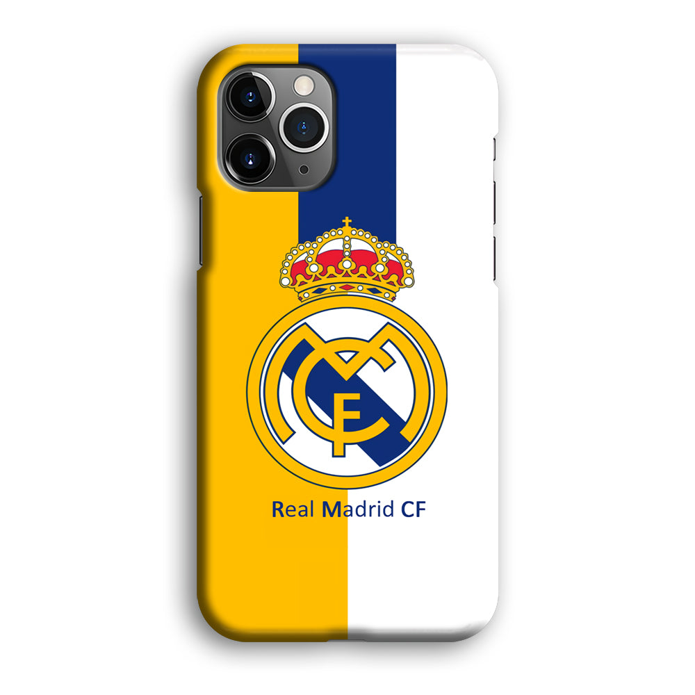 Real Madrid Yellow and Blue Line iPhone 12 Pro Case