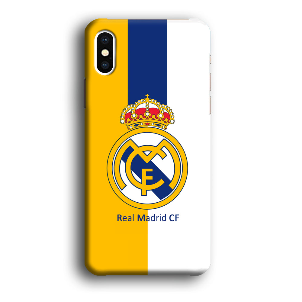 Real Madrid Yellow and Blue Line iPhone XS Case