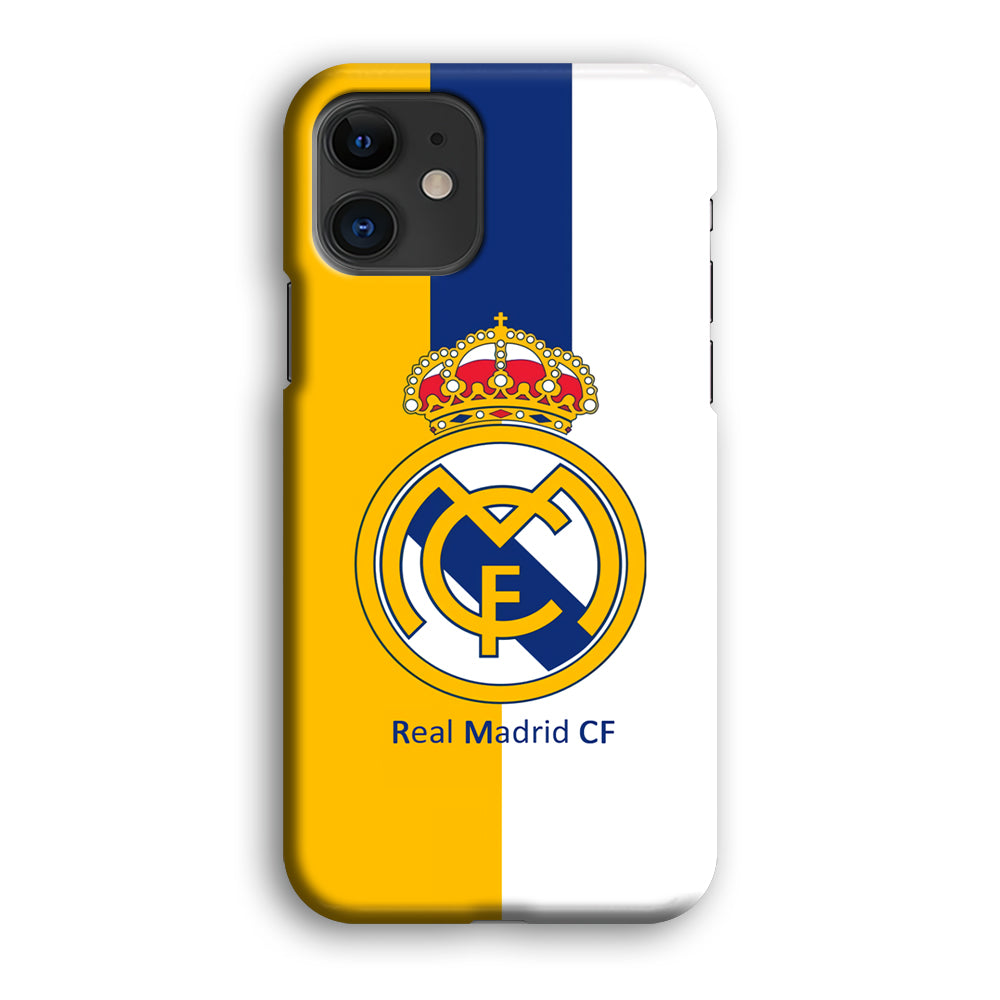 Real Madrid Yellow and Blue Line iPhone 12 Case