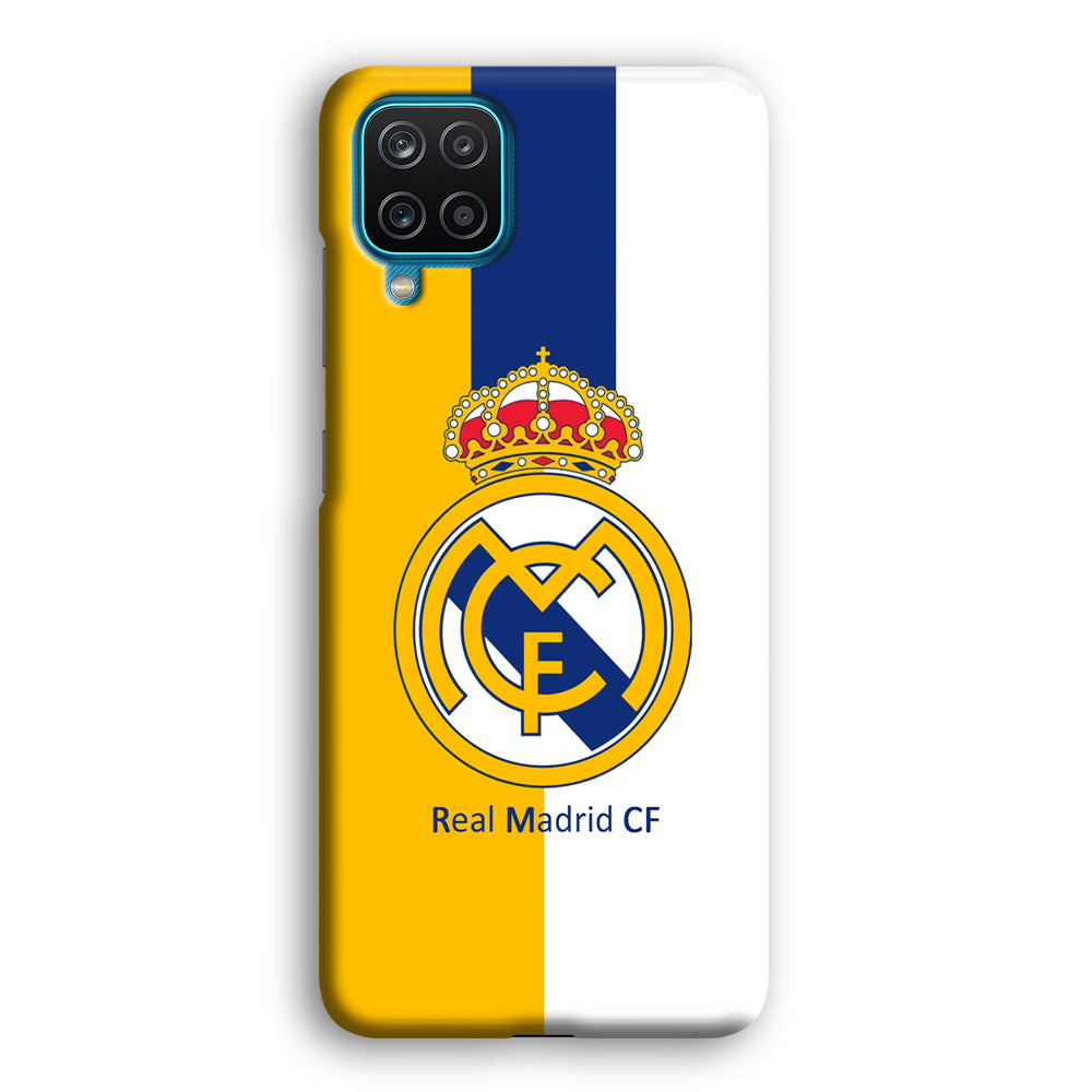 Real Madrid Yellow and Blue Line Samsung Galaxy A12 Case