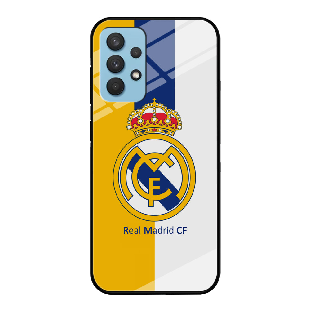 Real Madrid Yellow and Blue Line Samsung Galaxy A32 Case