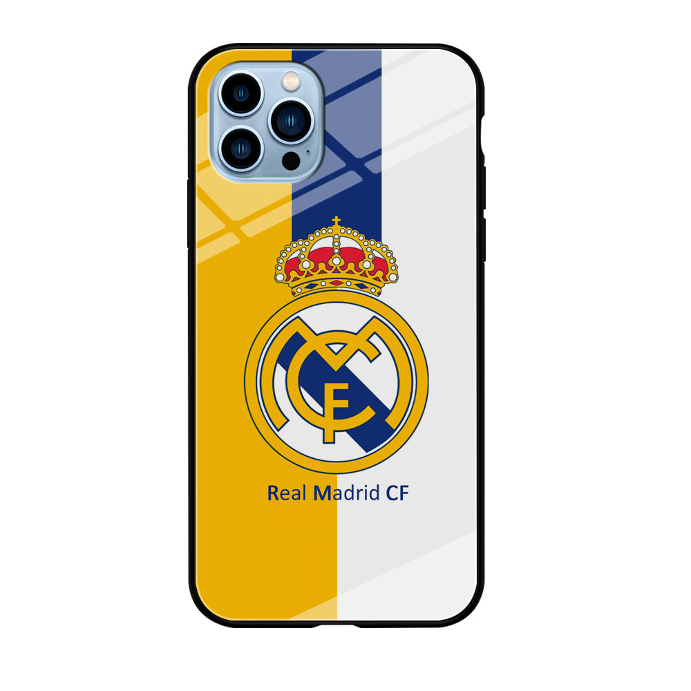 Real Madrid Yellow and Blue Line iPhone 12 Pro Case