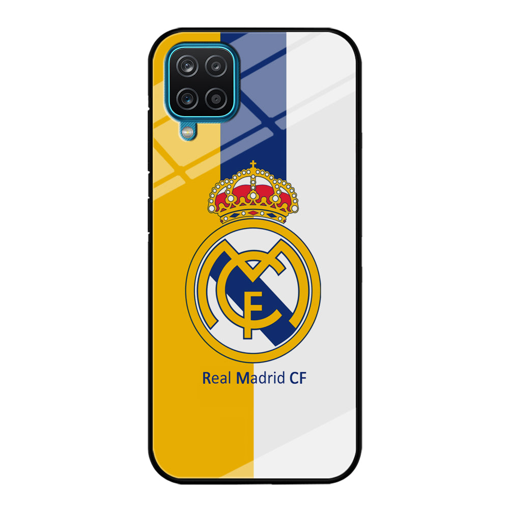 Real Madrid Yellow and Blue Line Samsung Galaxy A12 Case