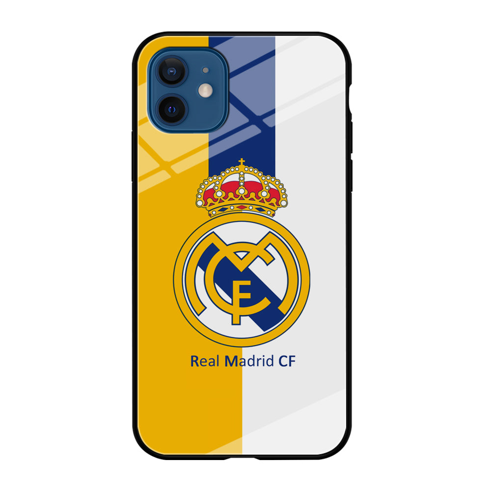 Real Madrid Yellow and Blue Line iPhone 12 Case