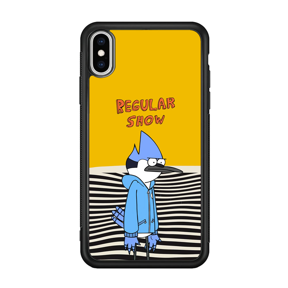 Regular Show Mordecai Hard Day iPhone XS Case