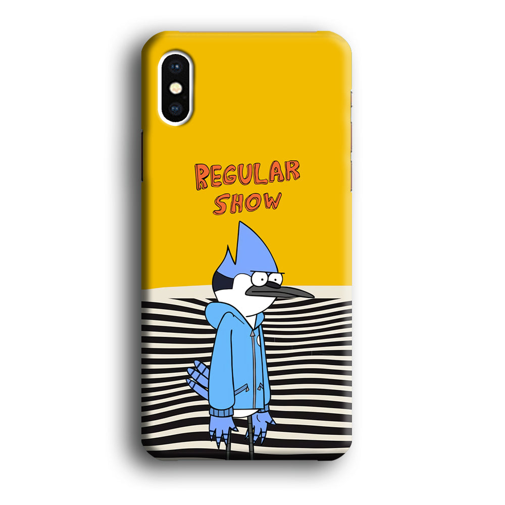 Regular Show Mordecai Hard Day iPhone XS Case