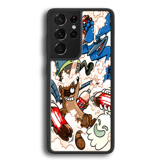 Regular Show Soda Shooter Samsung Galaxy S21 Ultra Case