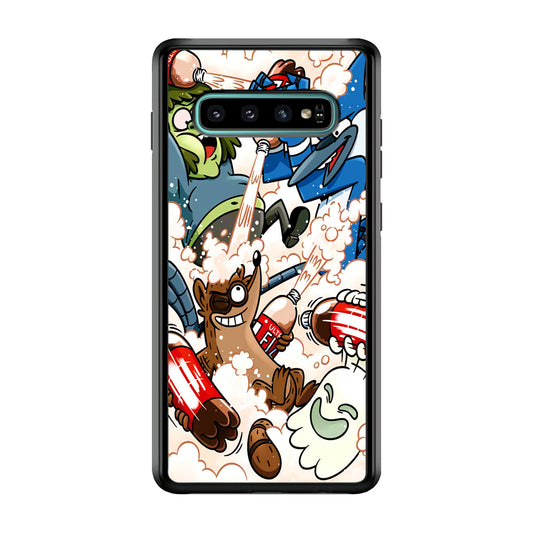 Regular Show Soda Shooter Samsung Galaxy S10 Plus Case