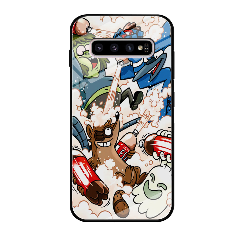 Regular Show Soda Shooter Samsung Galaxy S10 Case