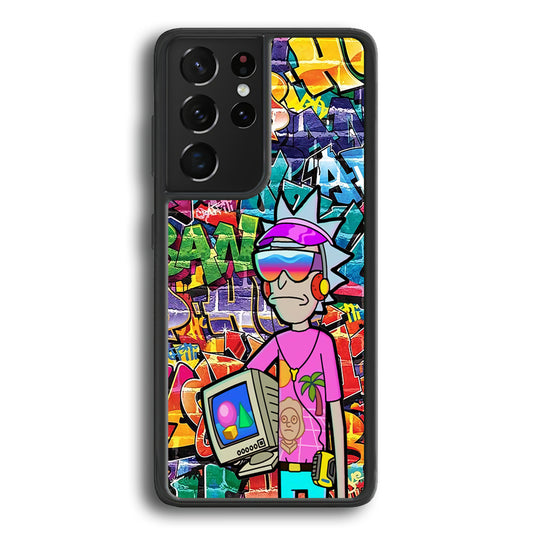 Rick And Morty Hiphop Pitch Samsung Galaxy S21 Ultra Case