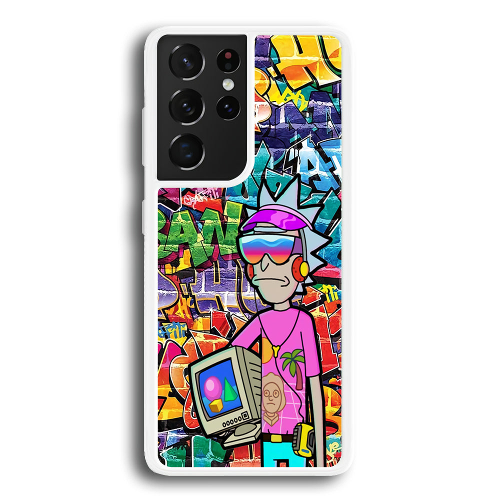 Rick And Morty Hiphop Pitch Samsung Galaxy S21 Ultra Case