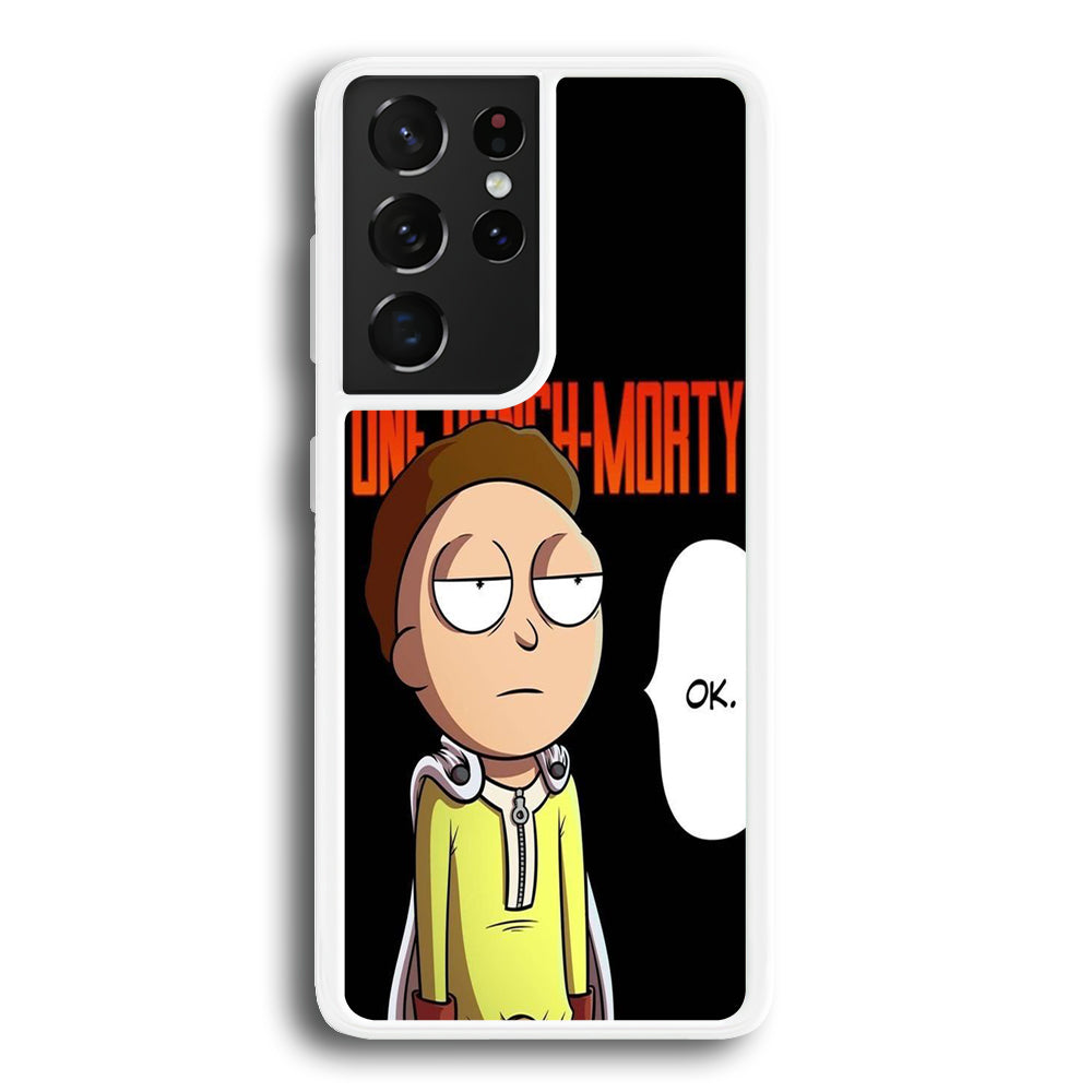 Rick And Morty One Touch Morty Samsung Galaxy S21 Ultra Case