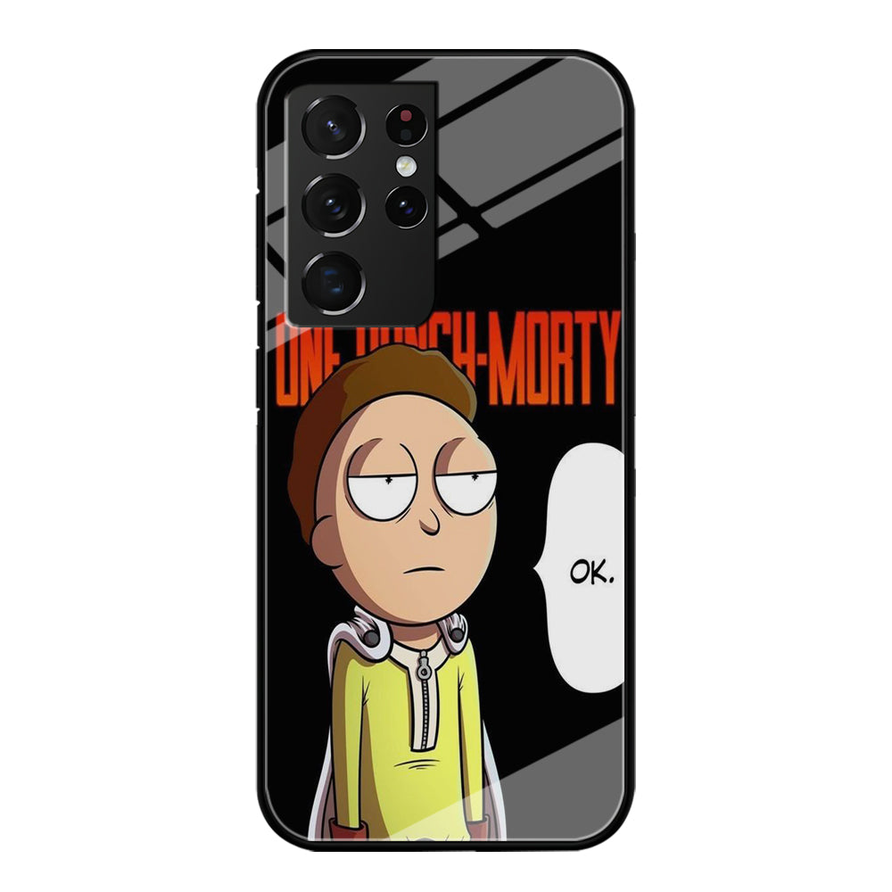 Rick And Morty One Touch Morty Samsung Galaxy S21 Ultra Case