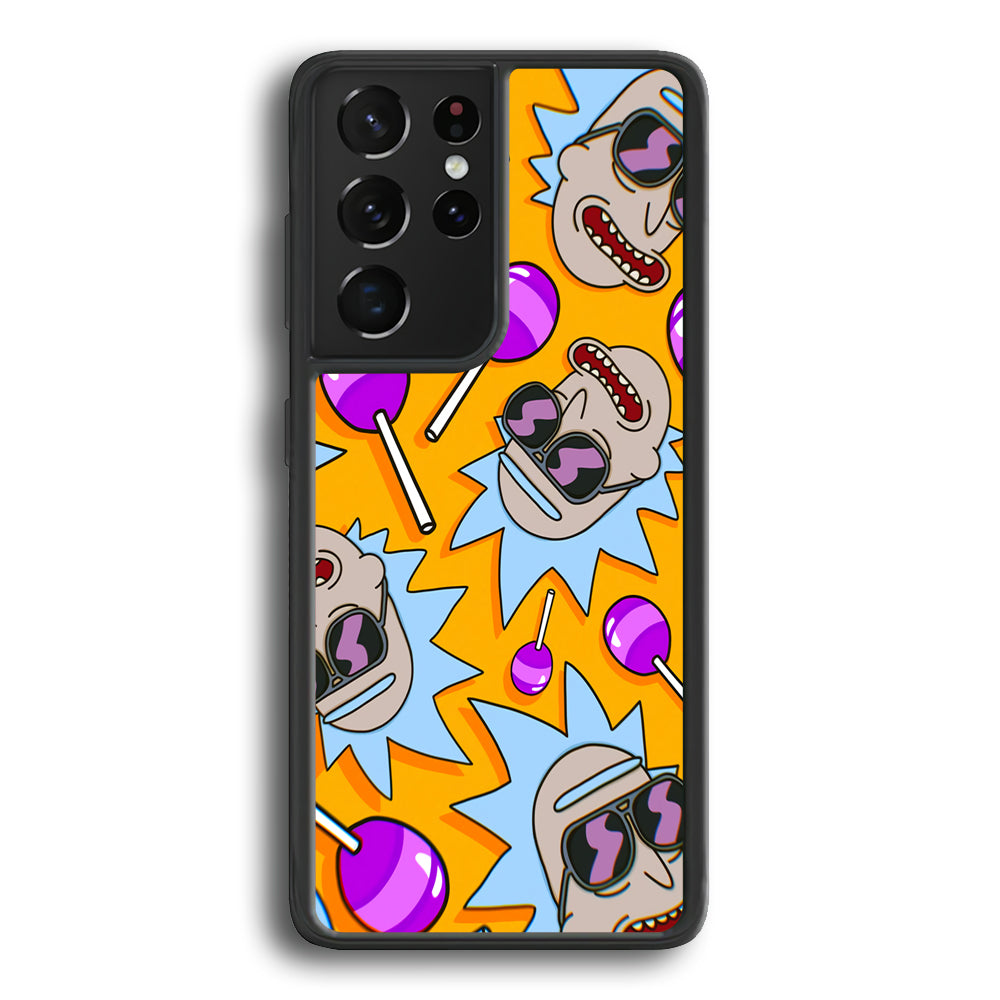 Rick Lolipop Doodle Samsung Galaxy S21 Ultra Case