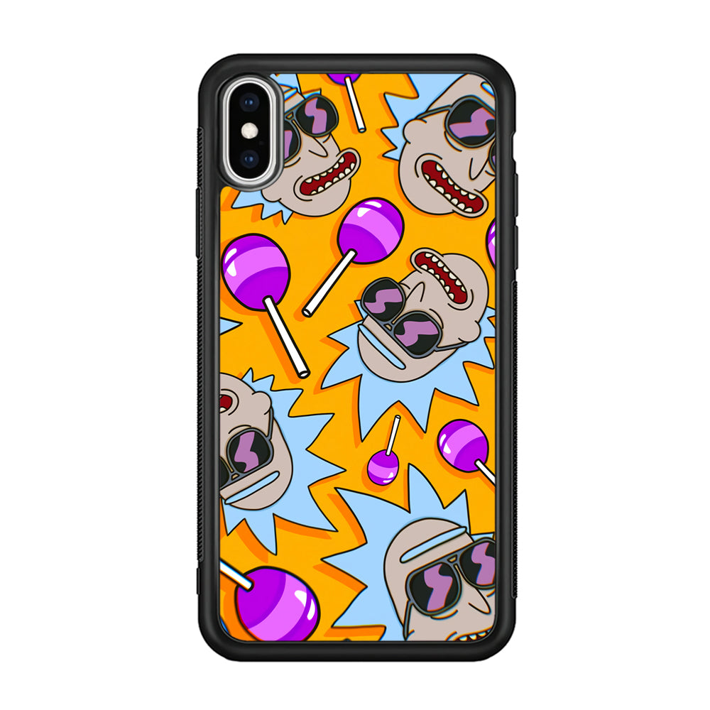 Rick Lolipop Doodle iPhone XS Case