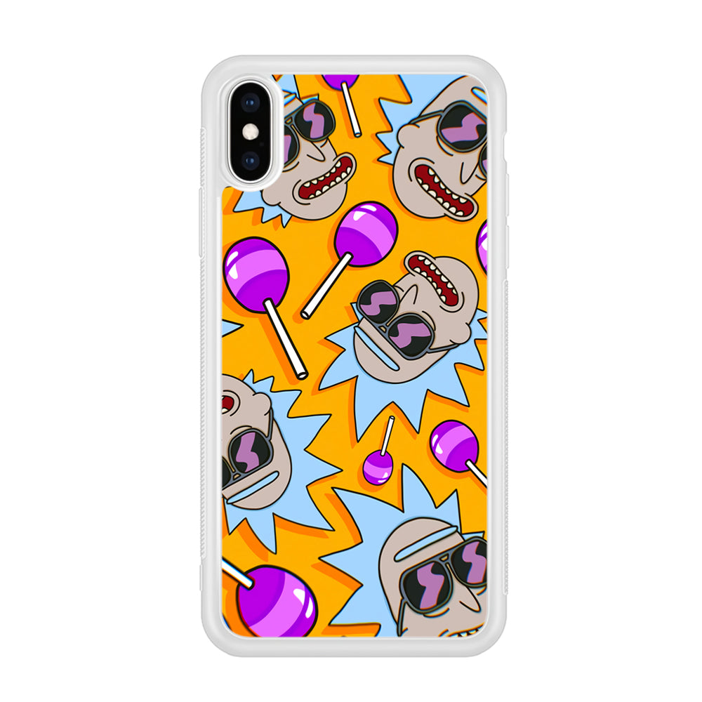 Rick Lolipop Doodle iPhone XS Case