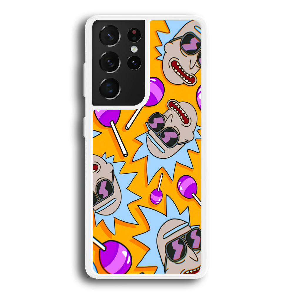 Rick Lolipop Doodle Samsung Galaxy S21 Ultra Case