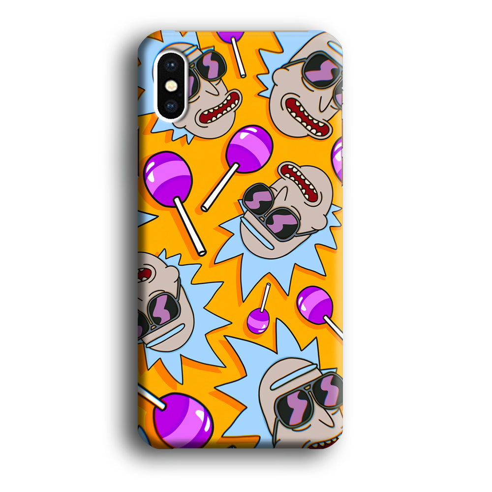 Rick Lolipop Doodle iPhone XS Case