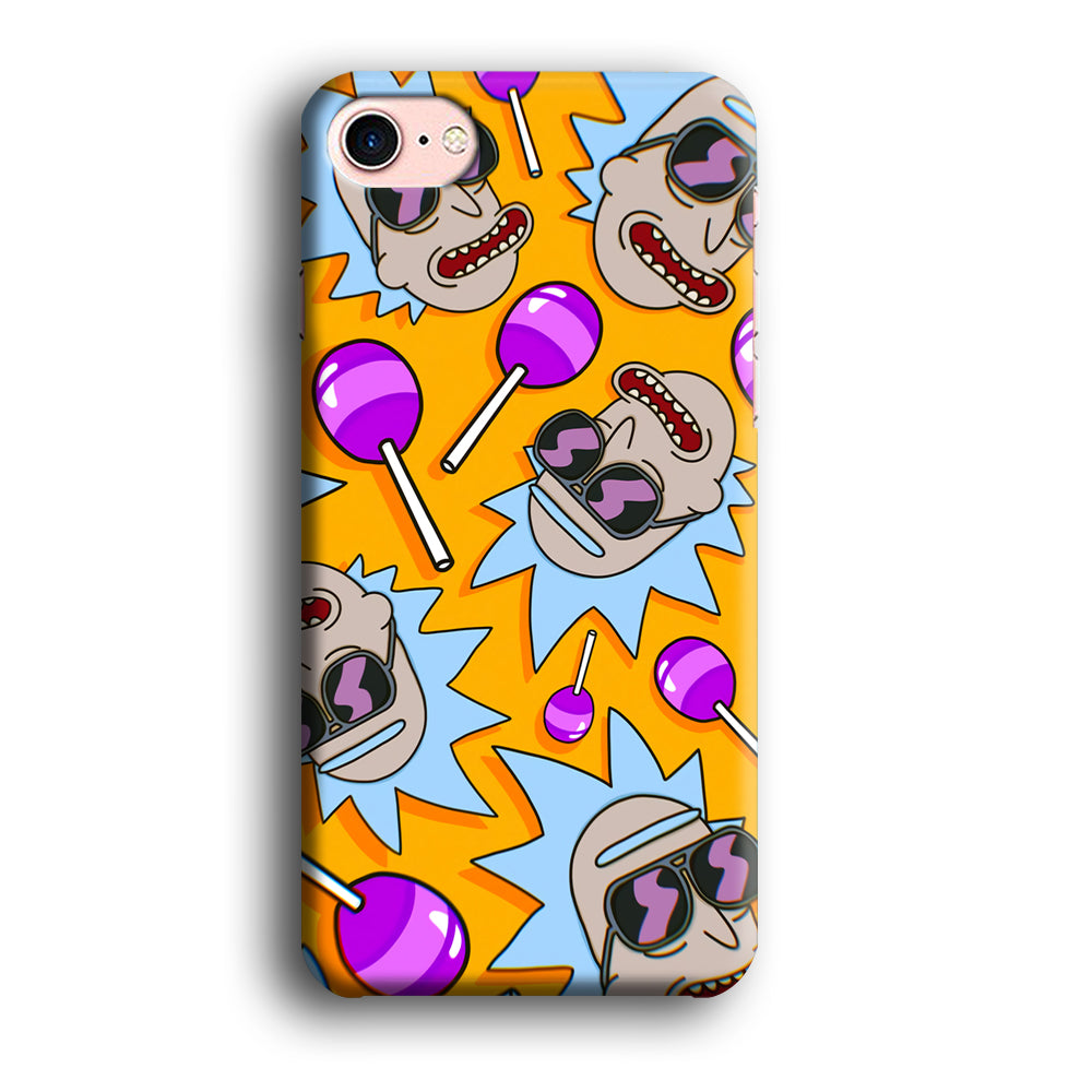 Rick Lolipop Doodle iPhone 8 Case