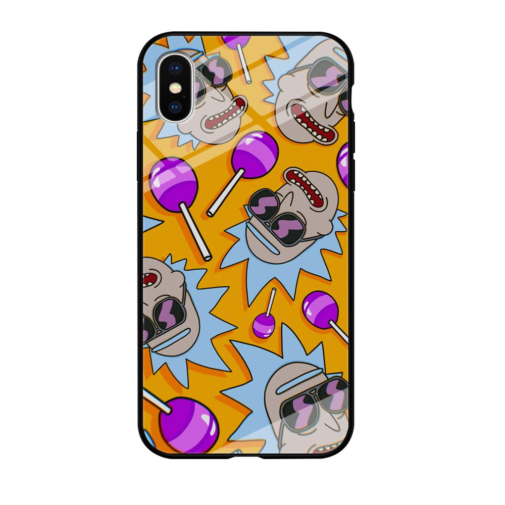 Rick Lolipop Doodle iPhone XS Case