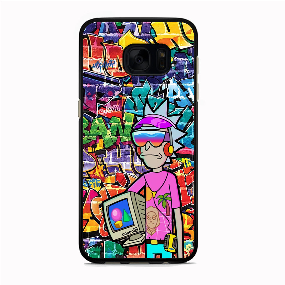 Rick And Morty Hiphop Pitch Samsung Galaxy S7 Edge Case