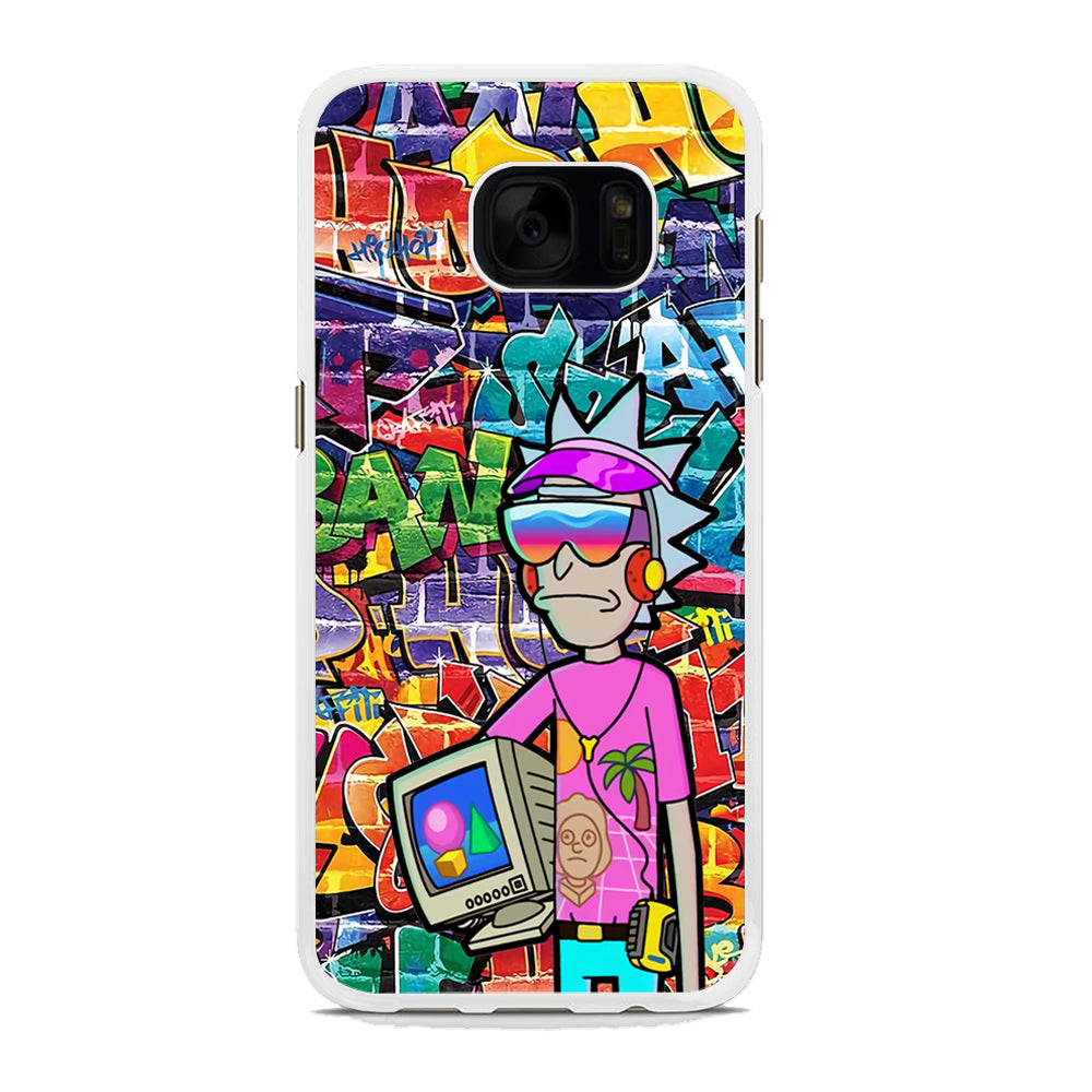 Rick And Morty Hiphop Pitch Samsung Galaxy S7 Edge Case