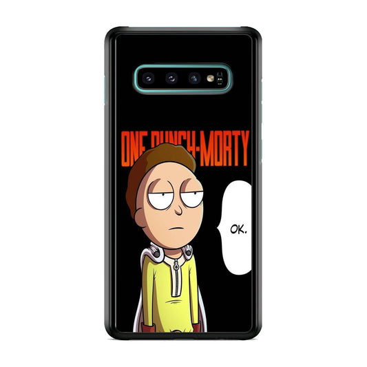 Rick And Morty One Touch Morty Samsung Galaxy S10 Case
