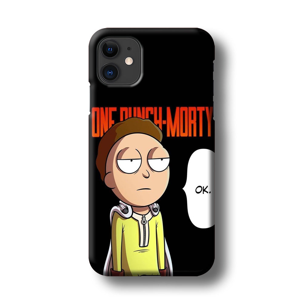 Rick And Morty One Touch Morty  iPhone 11 Case