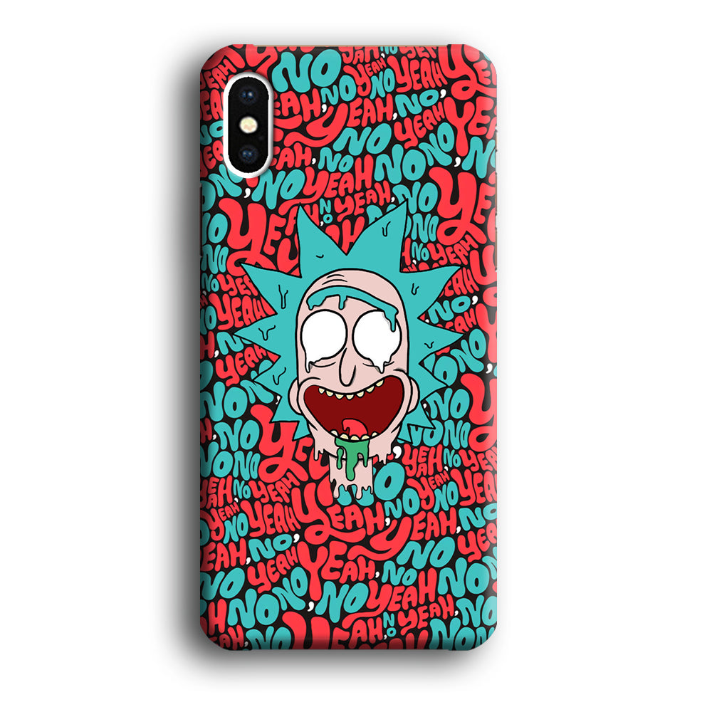 Rick Flip in Word iPhone X Case