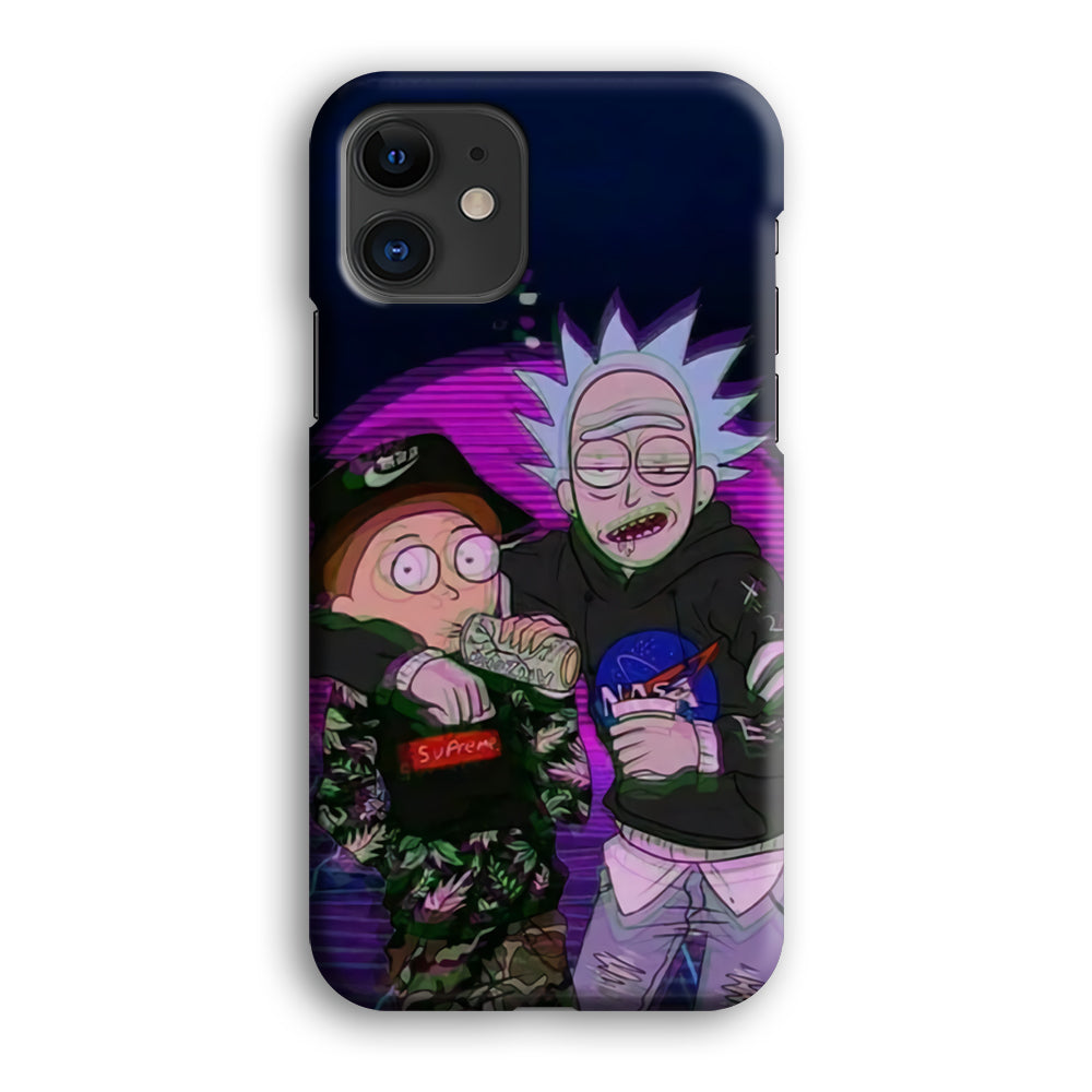 Rick and Morty Hypebeast iPhone 12 Case
