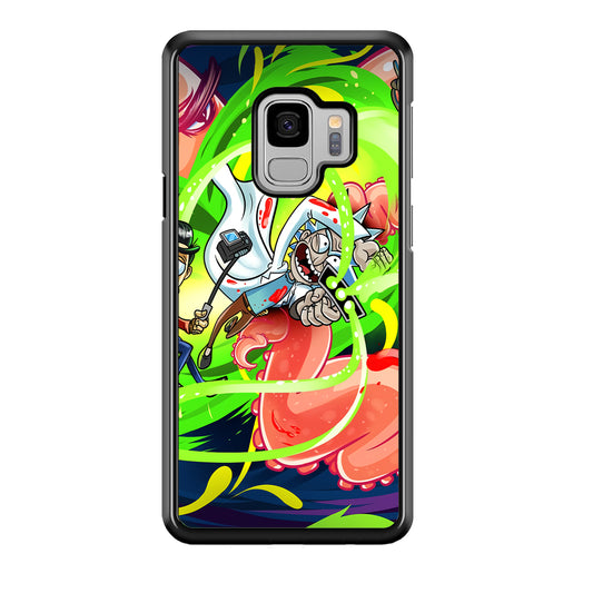Rick and Morty Flying Shooter Samsung Galaxy S9 Case