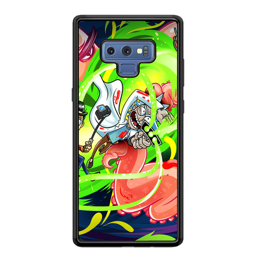 Rick and Morty Flying Shooter Samsung Galaxy Note 9 Case