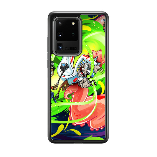 Rick and Morty Flying Shooter Samsung Galaxy S20 Ultra Case