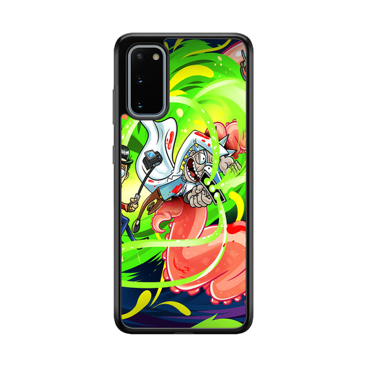 Rick and Morty Flying Shooter Samsung Galaxy S20 Case