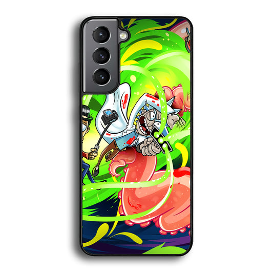 Rick and Morty Flying Shooter Samsung Galaxy S21 Plus Case - Carneyforia