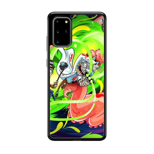 Rick and Morty Flying Shooter Samsung Galaxy S20 Plus Case