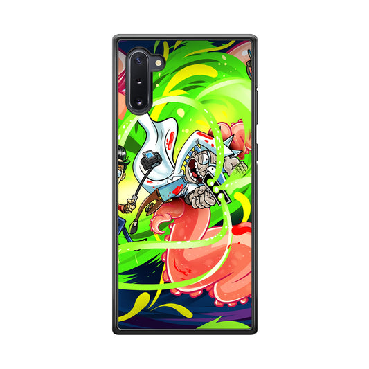 Rick and Morty Flying Shooter Samsung Galaxy Note 10 Case
