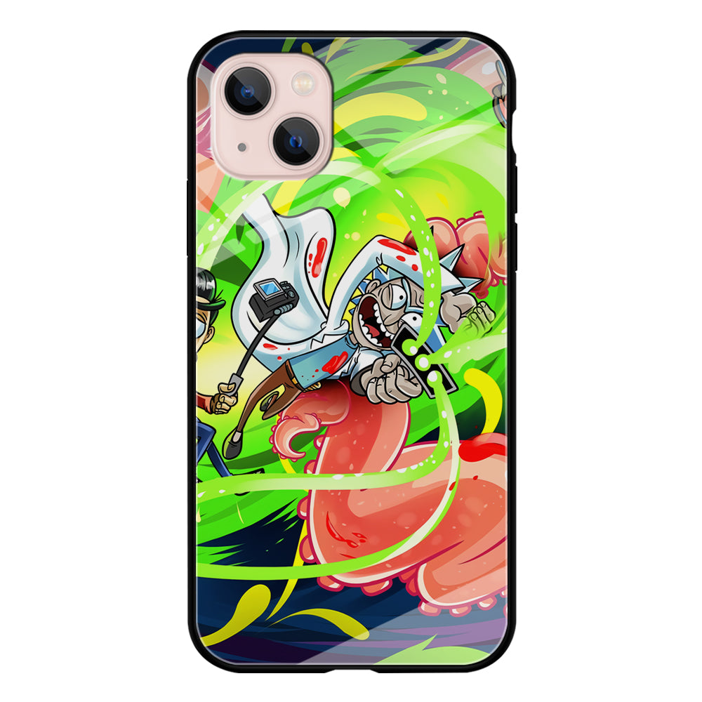 Rick and Morty Flying Shooter iPhone 13 Case