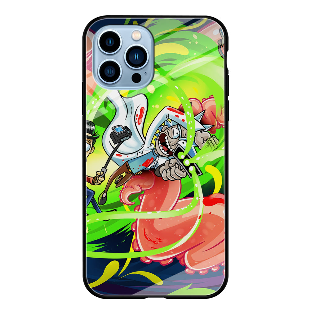 Rick and Morty Flying Shooter iPhone 13 Pro Max Case