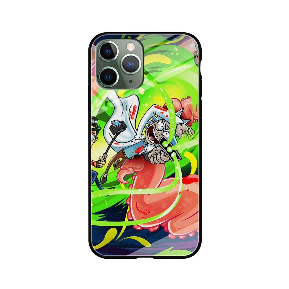 Rick and Morty Flying Shooter iPhone 11 Pro Case